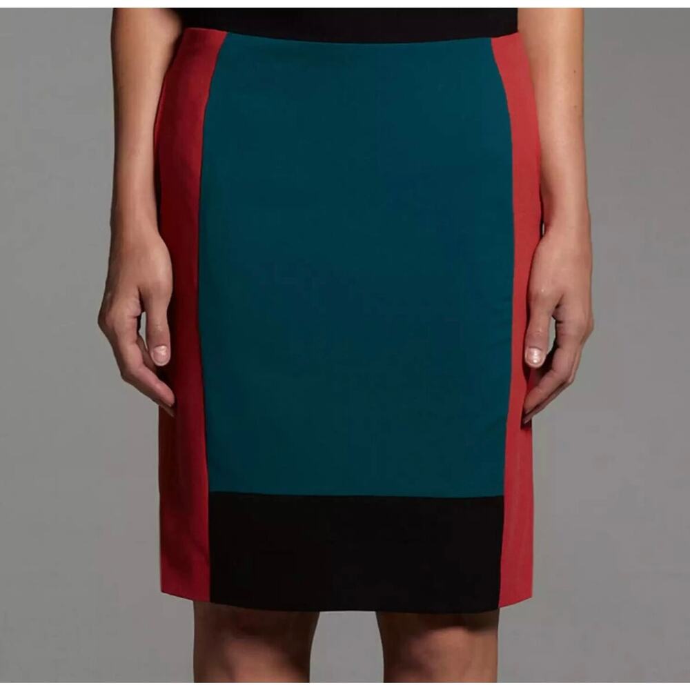 Narciso Rodriguez For Design Nation Women's Colorblock Pencil Skirt Size 6
